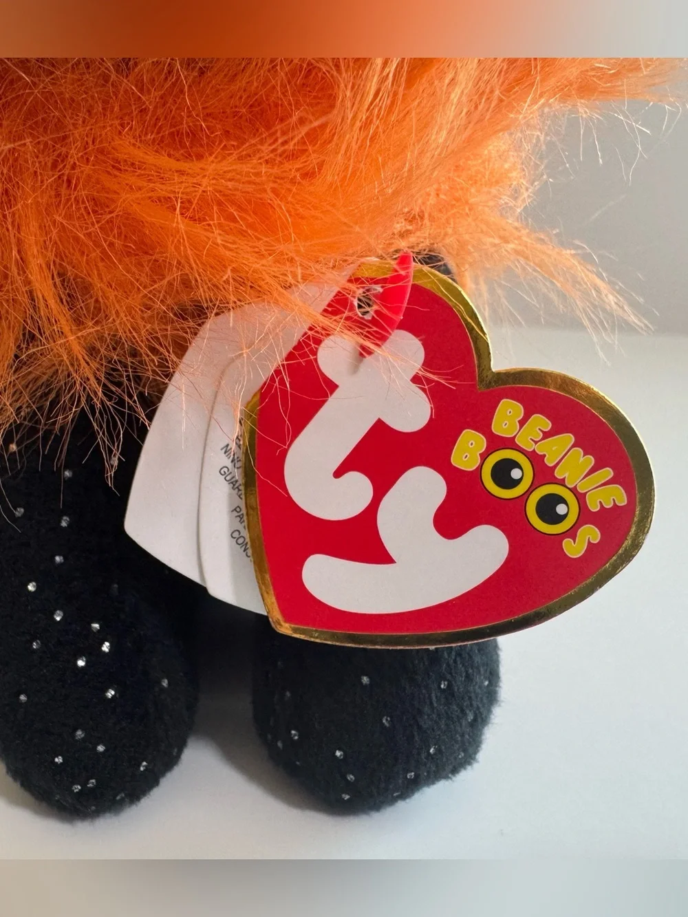 Ty Beanie Boo Morticia Black Cat 7”